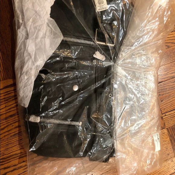 New Samsoe Samsoe Doris Leather Jacket XL BLACK - Picture 5 of 8